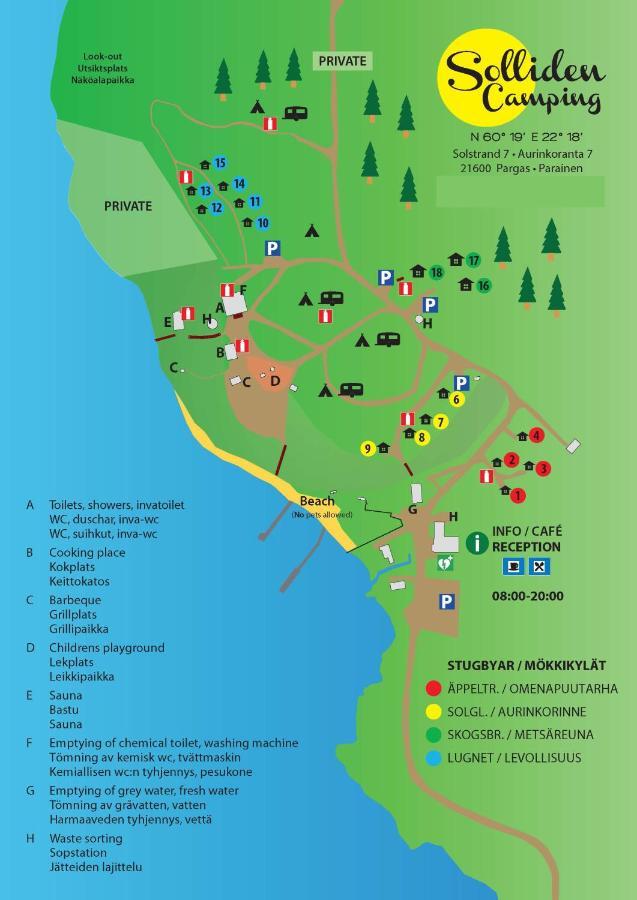 Solliden Camping Pargas Luaran gambar